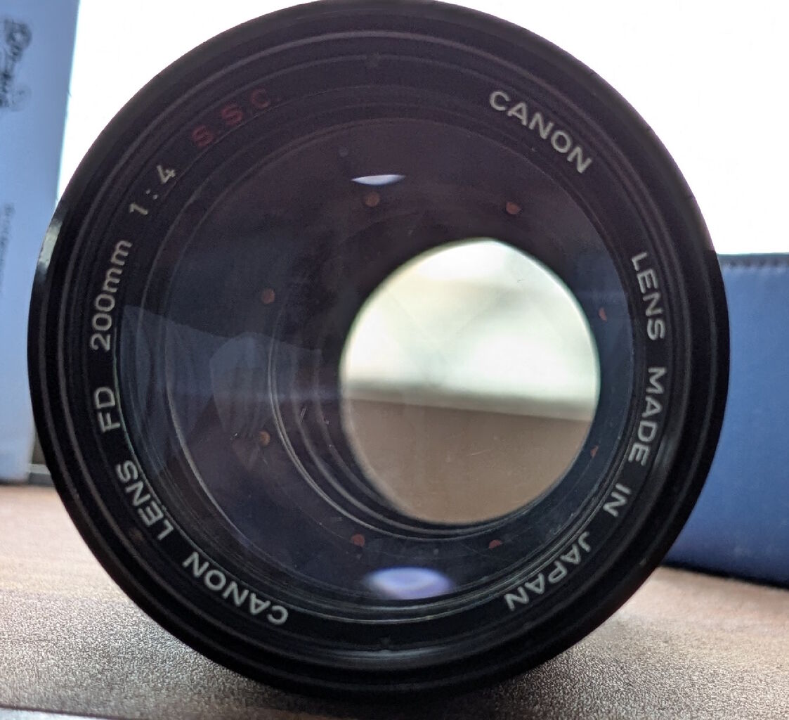 Canon FD 200mm F4を掃除する : ねこめしのジャンクカメラ