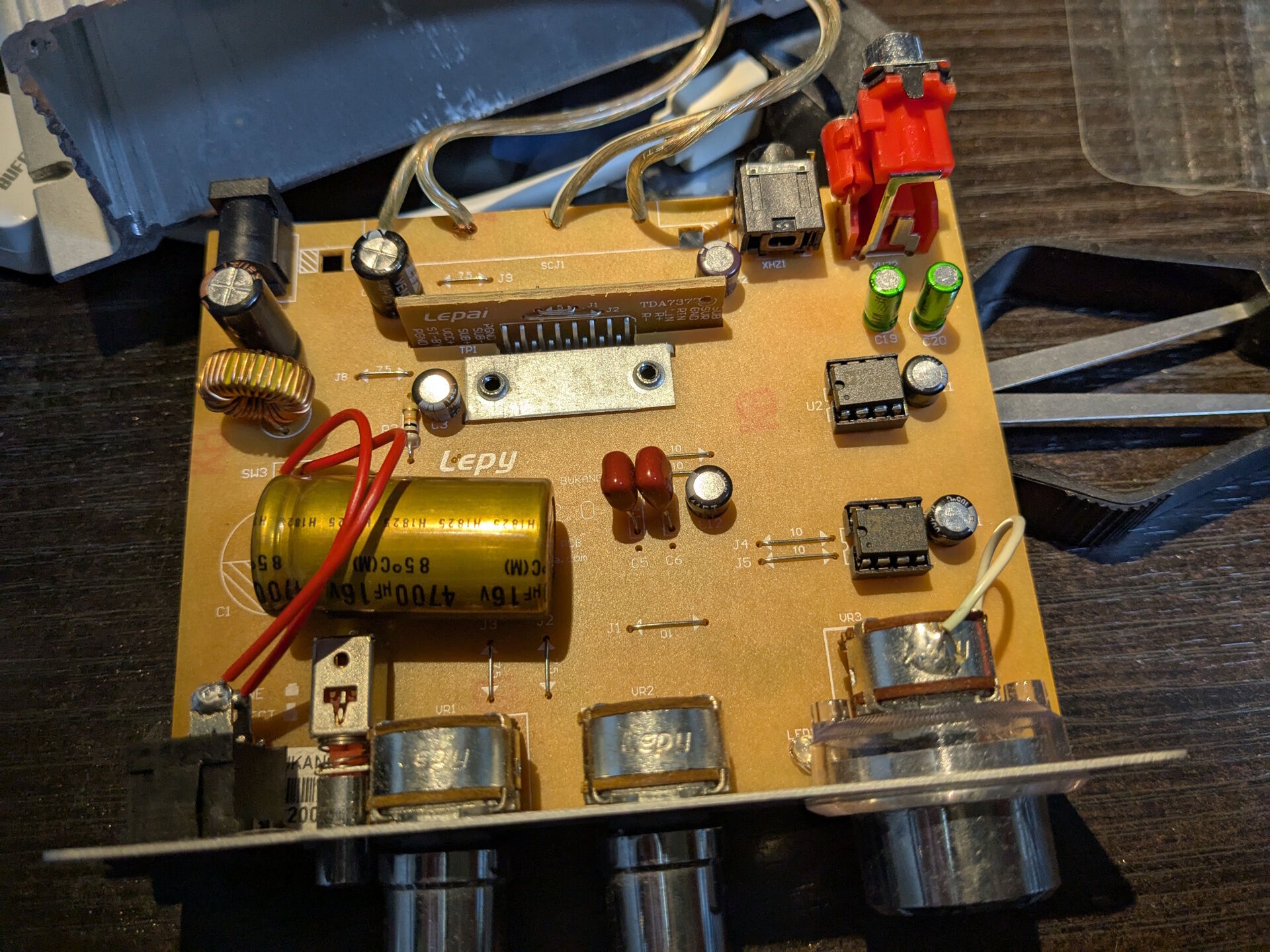 【改造品】Lepy LP-V3S ＋ プリアンプキットのセット Lepy LP-V3を改造->全く別物になりましたヽ(=´▽`=)ﾉ : ねこめし