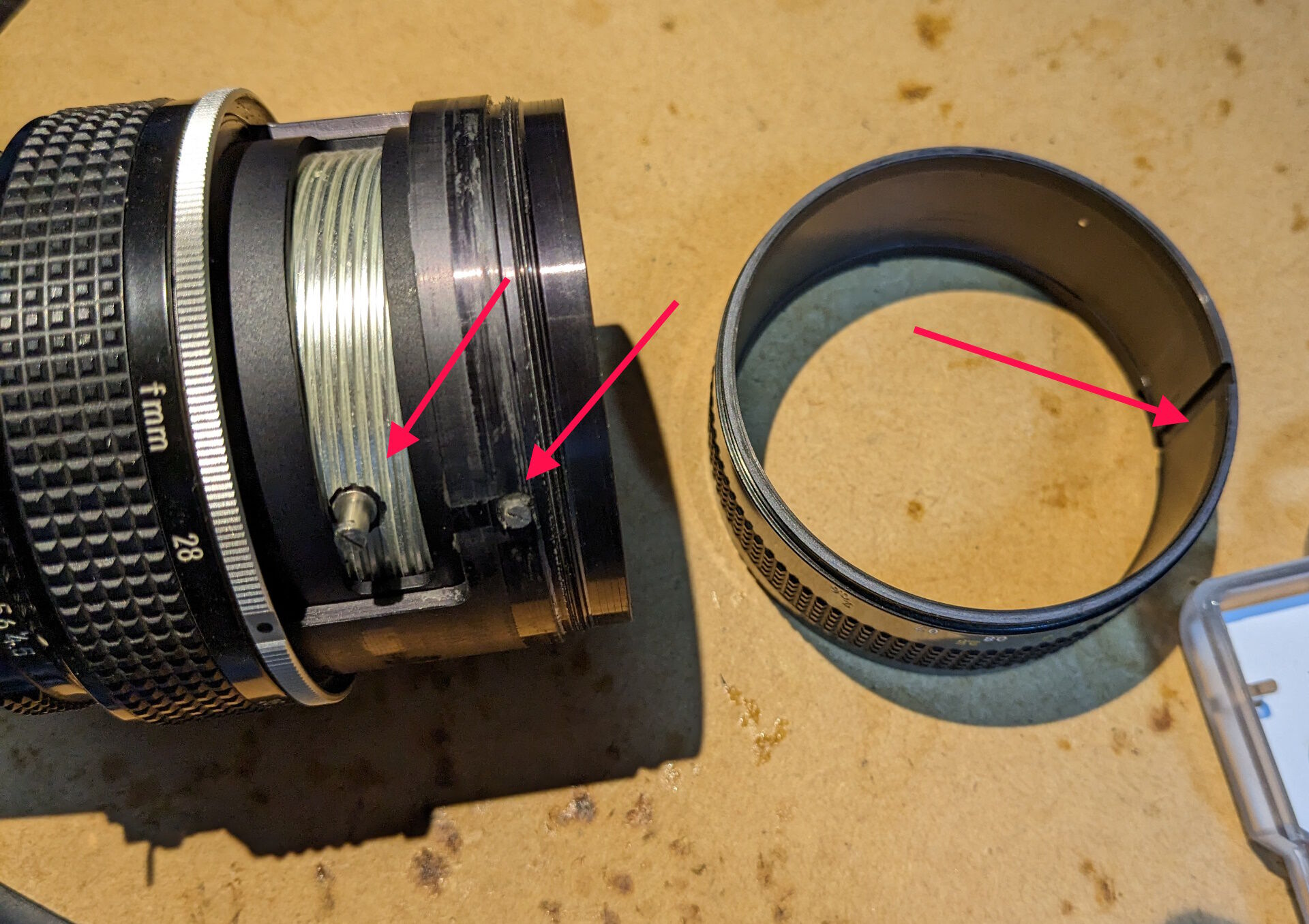 ジャンクのZoom-Nikkor 28-45mm F4.5をクリーニングする。 : ねこめし