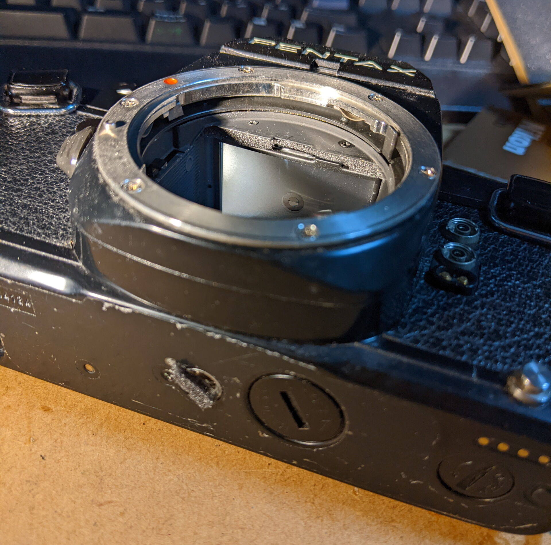 Pentax LXのモルトを交換する : ねこめしのよなよな工房ブログ