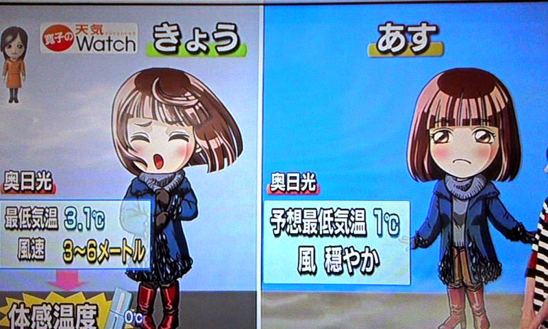 Hotto Mottoの カキフライ弁当 と Nhk News Watch 9 お天気コーナーより奥日光の紅葉と初冠雪のお知らせ かやのうち 蒼穹のトラベラー 関東 西日本の旅