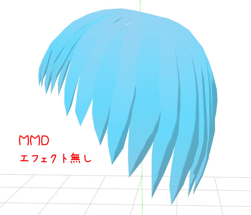 メタセコイアでmmdモデルの髪の毛製作３ 雑文街異聞