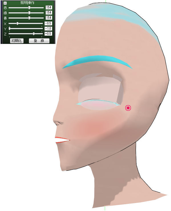 メタセコイアでmmdモデル作成 顔の造形確認 シェーダーを使ってみる 雑文街異聞