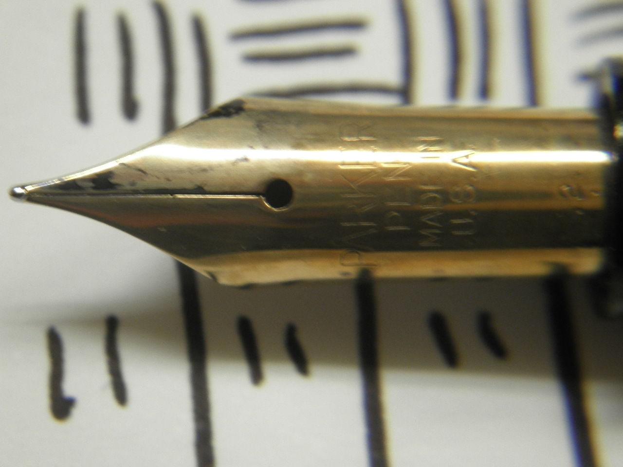 PARKER DUOFOLD ストライプ 青軸 : 万年筆おやじの備忘録