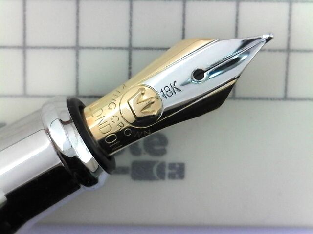 KING CROWN ラピスラズリ銀軸 18K : 万年筆おやじの備忘録