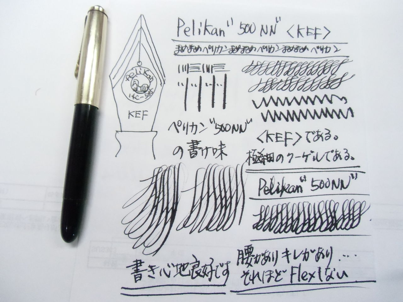 PELIKAN”500NN”黒縞＜KEF＞ : 万年筆おやじの備忘録