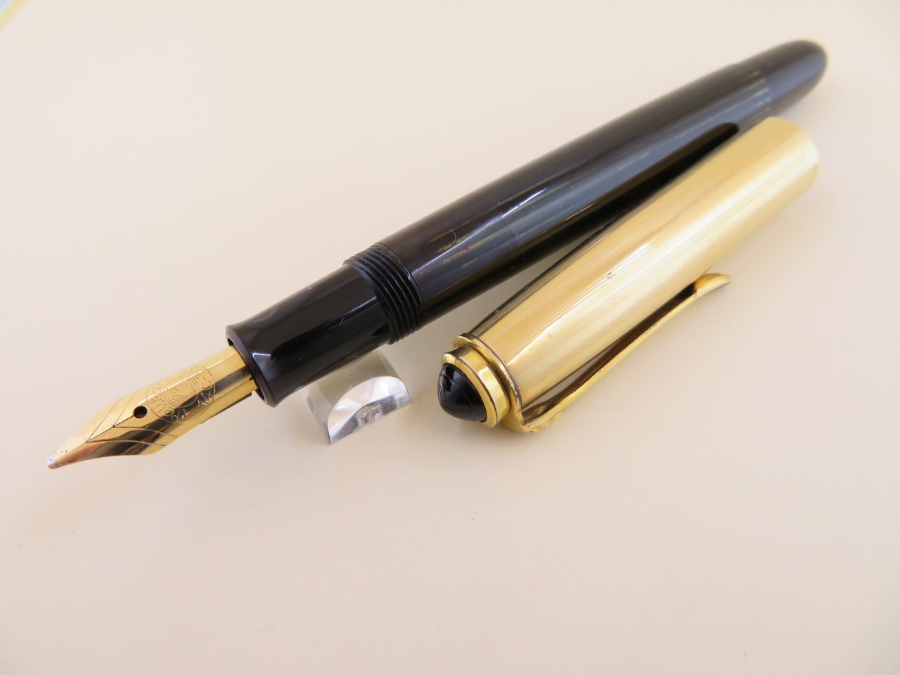 PELIKAN ＃500NN 緑縞軸 14C ＜F＞ : 万年筆おやじの備忘録