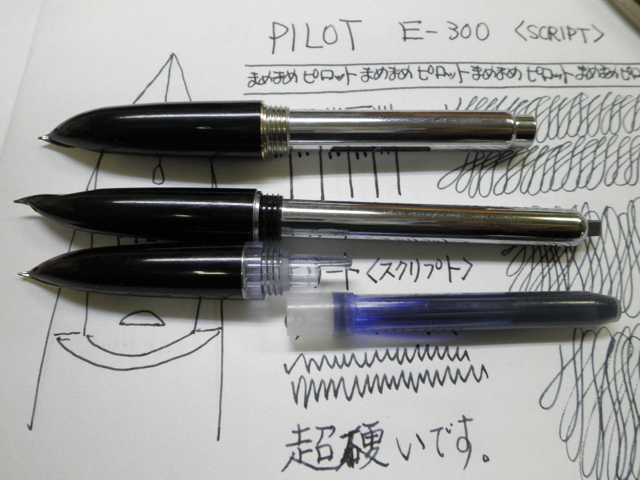 美品’70年頃◆パイロット E-300 14K-585 ＜SCRIPT＞脚本用 □希少 美品 1970年頃！パイロット PILOT E-300 ペン先：14K-585