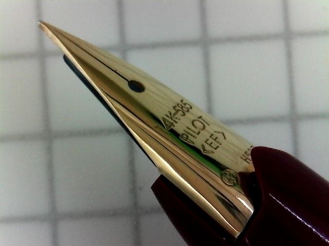 PILOT デスクペン 14K-585 ＜EF＞ 赤軸 : 万年筆おやじの備忘録