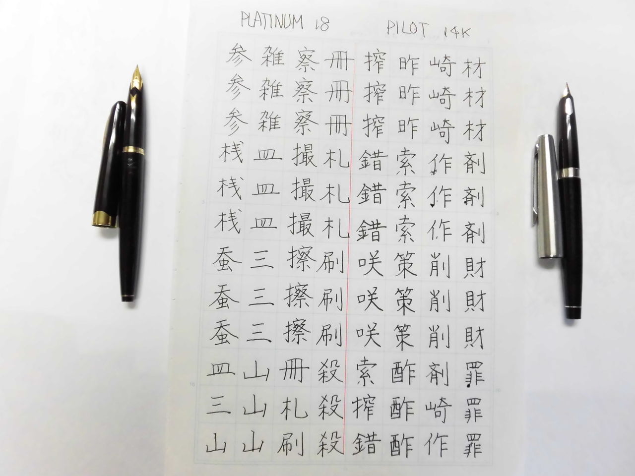PLATINUM P-300 18K ＜SCRIPT＞ : 万年筆おやじの備忘録