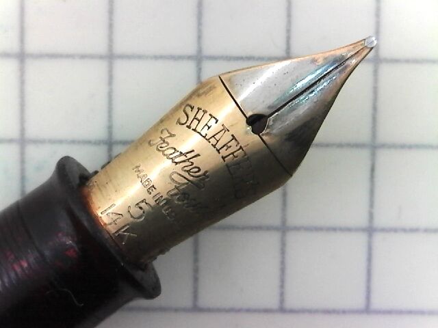 SHEAFFER フェザータッチ 黒軸 14K : 万年筆おやじの備忘録