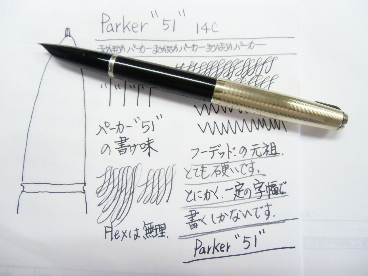 万年筆おやじの備忘録 : PARKER"51"初期型