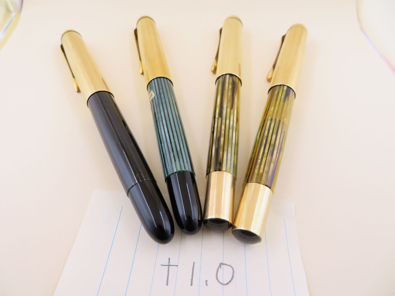 PELIKAN ＃500NN 緑縞軸 14C ＜F＞ : 万年筆おやじの備忘録