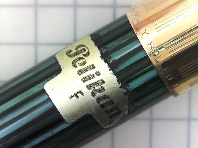 PELIKAN ＃500 緑縞 14C＜F＞ : 万年筆おやじの備忘録