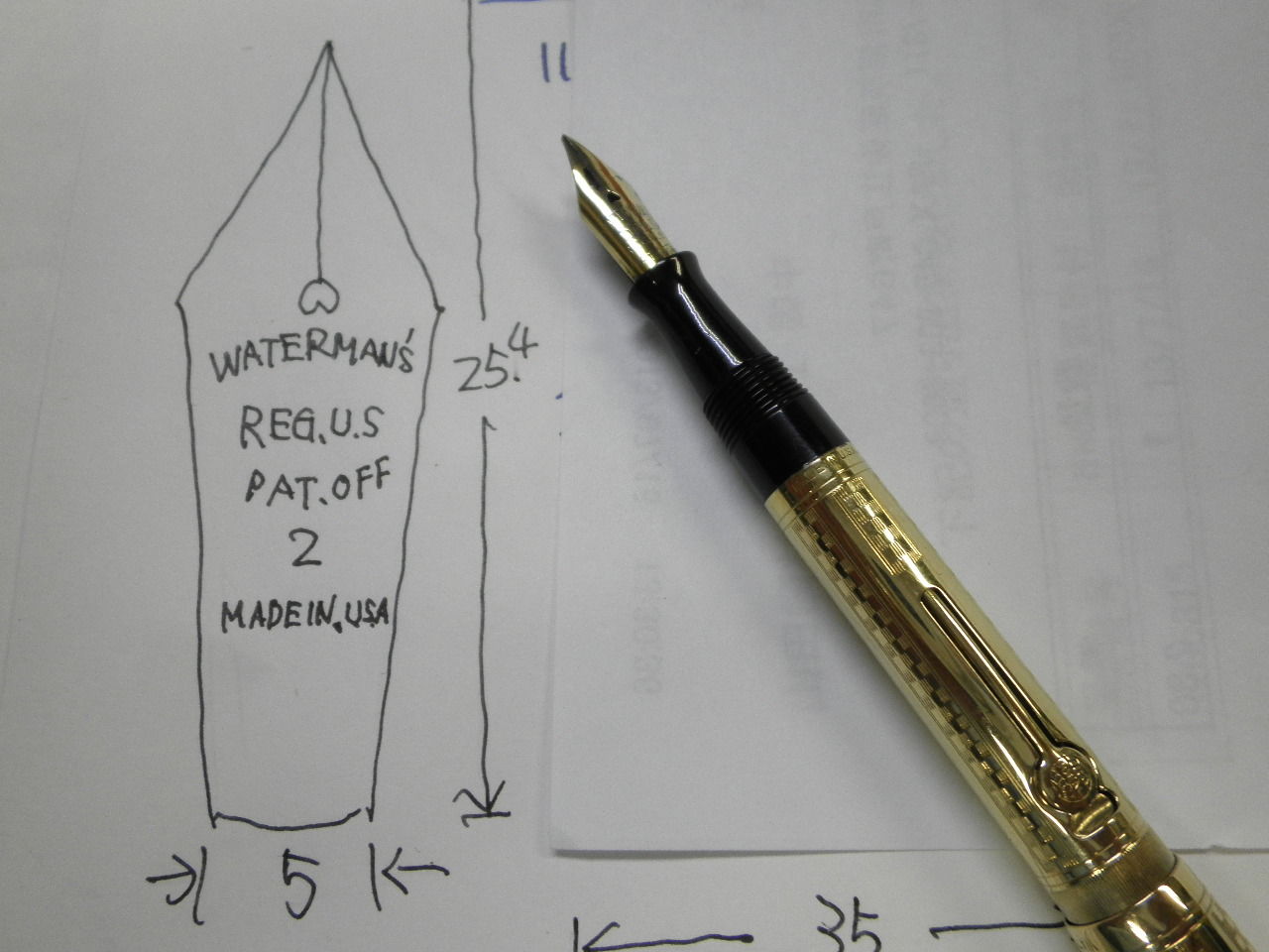 WATERMAN 0552 1/2 V : 万年筆おやじの備忘録
