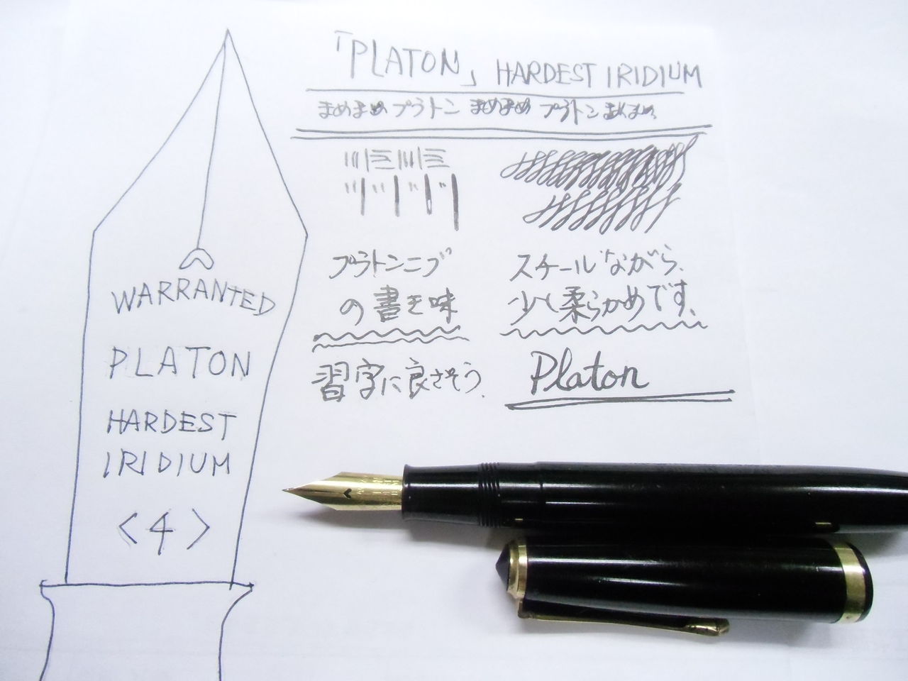 プラトン」のビンテージ・スチールニブ その2 : 万年筆おやじの備忘録