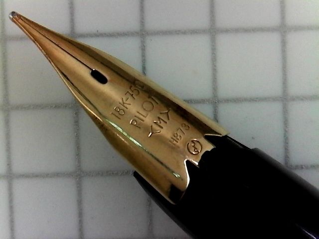 PILOT 新品 Elite 万年筆 18K-750 レトロ 70s パイロット エリート PILOT Elite （ソフト細字） 18K 02958