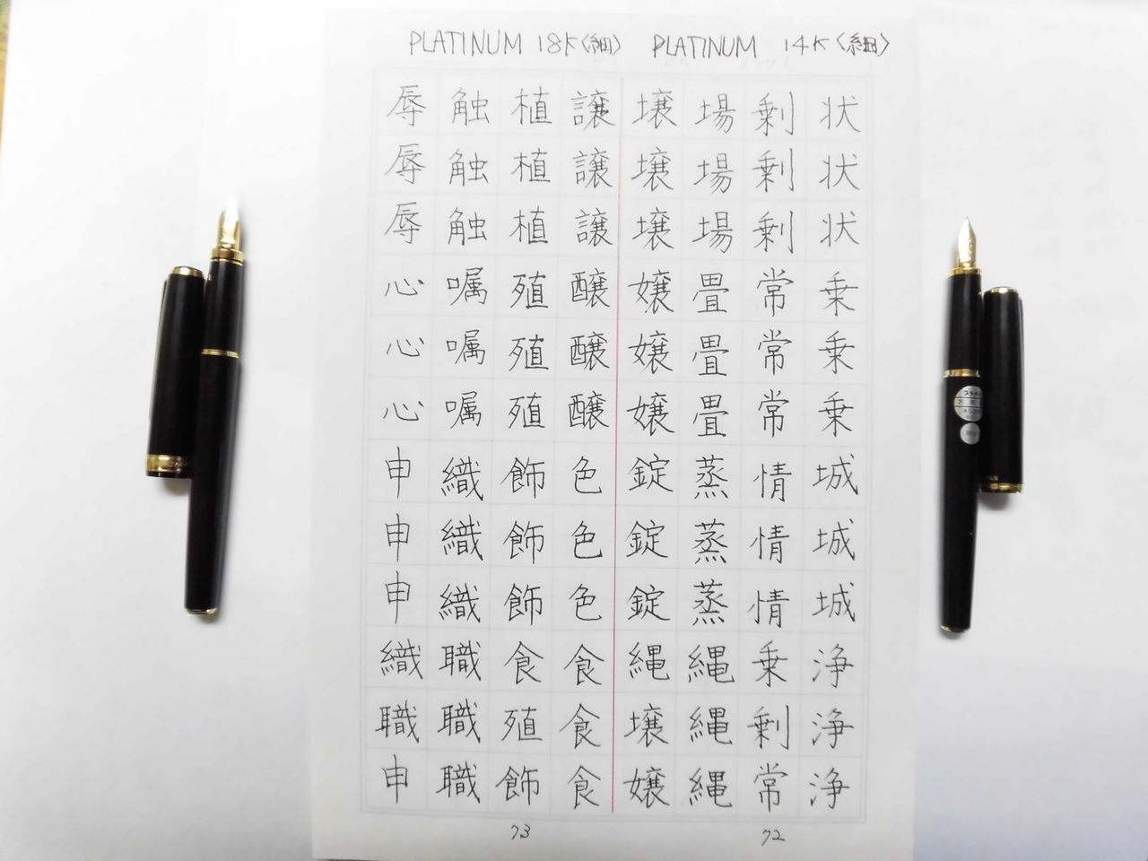 PLATINUM 仏壇系 14K ＜細＞ : 万年筆おやじの備忘録