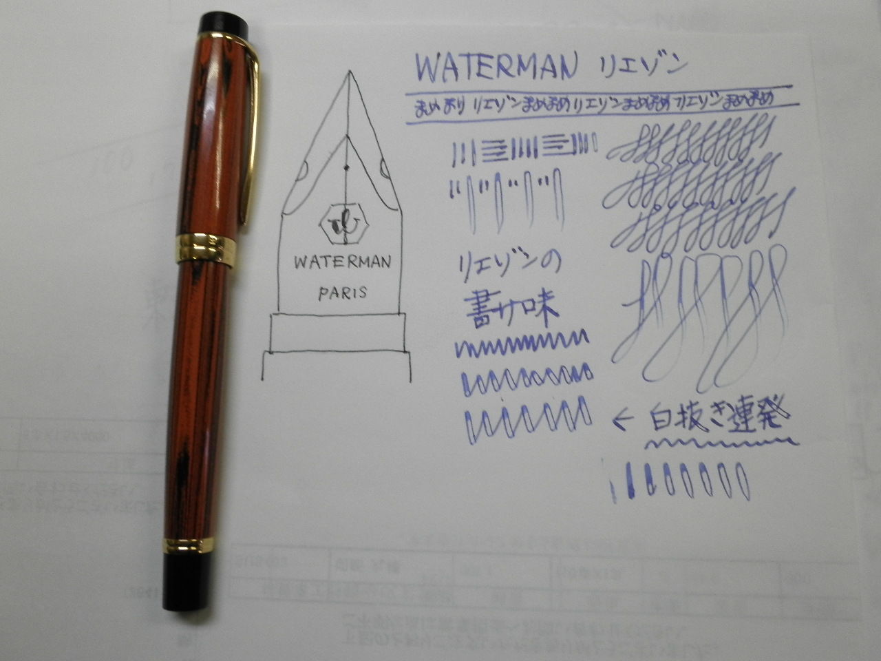 WATERMAN リエゾン<F> 18K-750 : 万年筆おやじの備忘録 WATERMAN リエゾン<F> 18K-750 : 万年筆おやじの備忘録