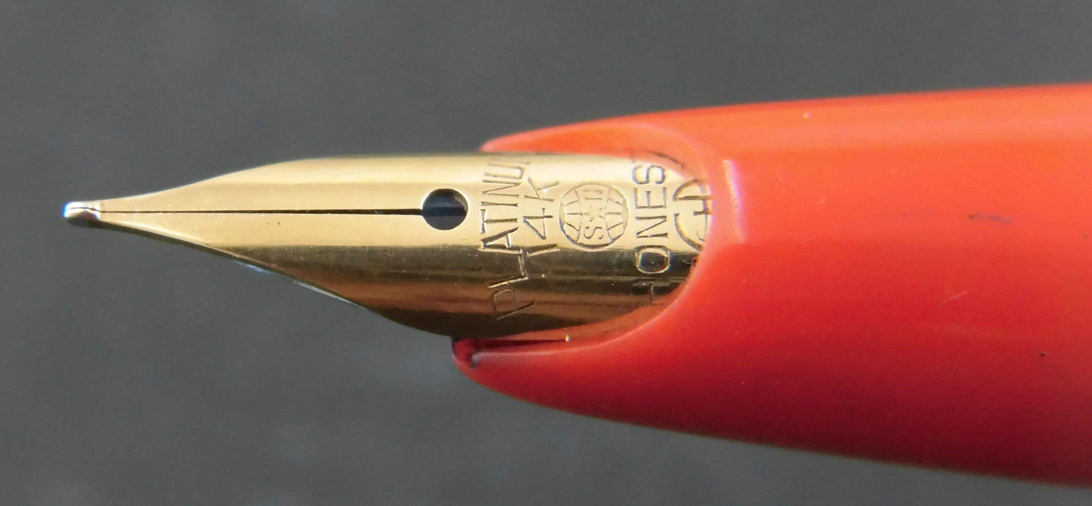 プラチナ 万年筆 14K 刻印 HONEST\