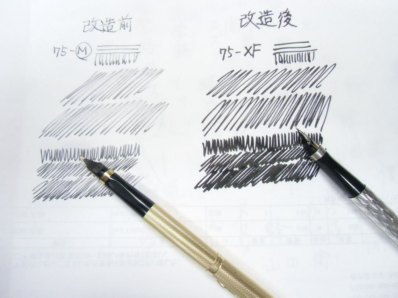Parker 75 万年筆 ポイントアセンブリ XF Parker 75 Fountain Pen (France) - Matte Black, GP Trim, 18k Fine