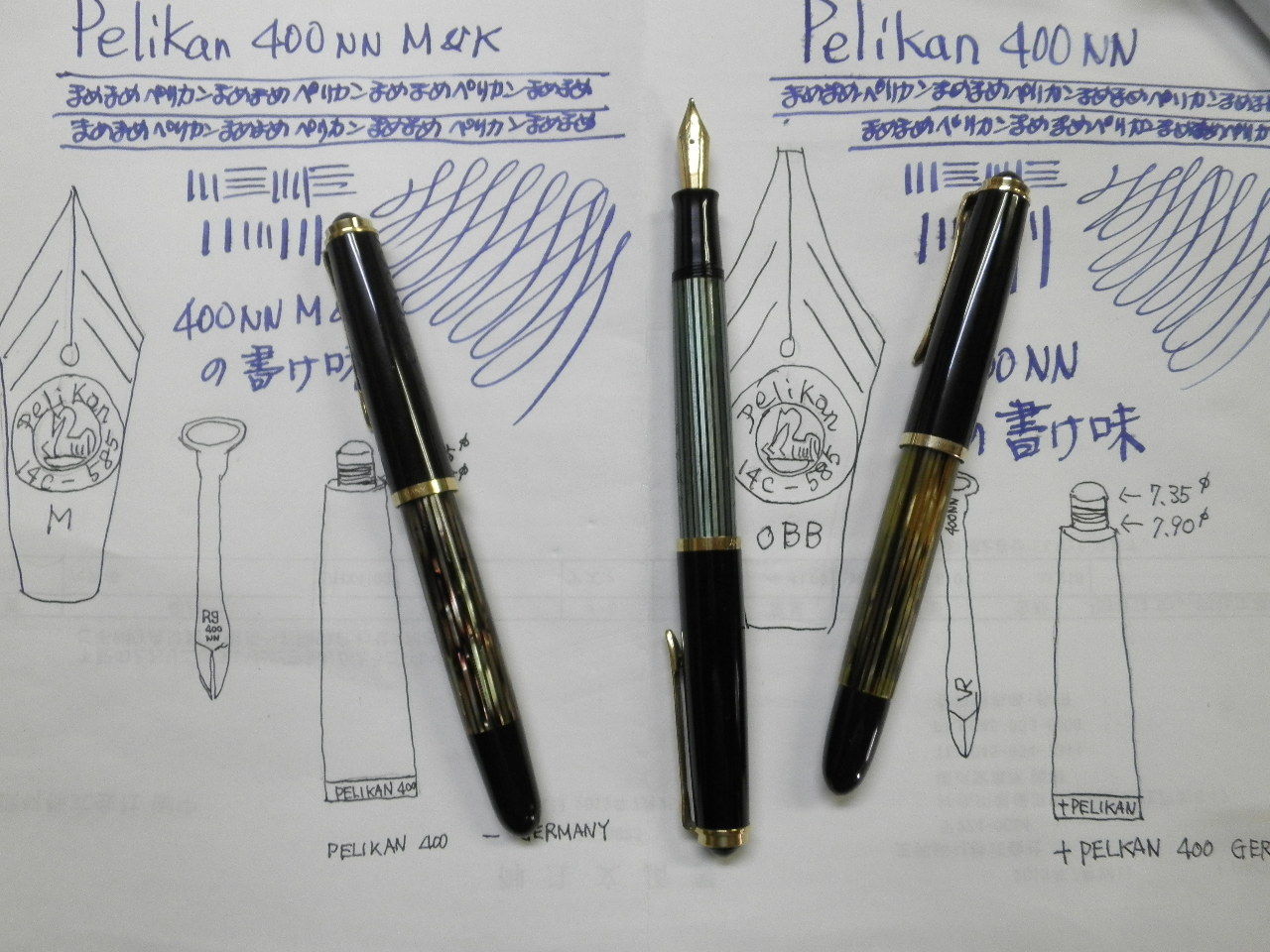 ヴィンテージ pelikan400 クーゲルMニブ（KM） pel400_oldgreen_flex_1.jpg