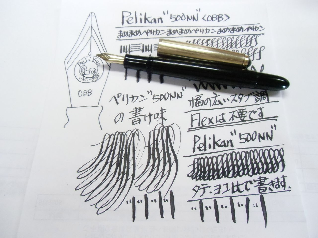 Pelikan　#500NN　黒縞　字幅EF Amazon | Pelikan ペリカン 万年筆 EF 極細字 スーベレーン