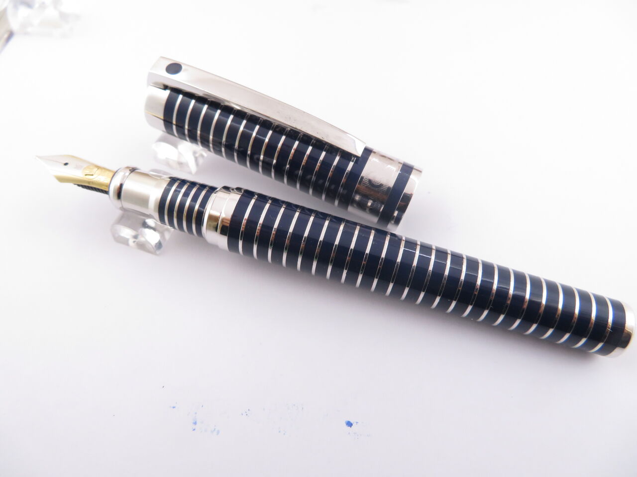 KING CROWN ラピスラズリ銀軸 18K : 万年筆おやじの備忘録
