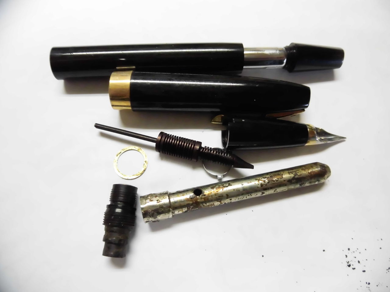 SHEAFFER タッチダウン 巻きニブの修復 : 万年筆おやじの備忘録