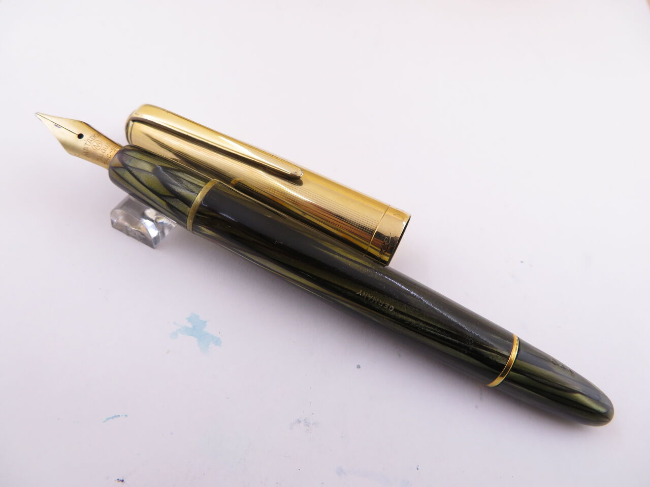 MONTBLANC ＃644 マスターピース 緑縞 14C : 万年筆おやじの備忘録