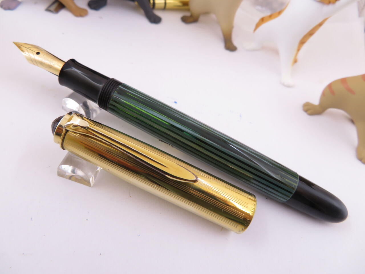 PELIKAN ＃500 緑縞 14C＜F＞ : 万年筆おやじの備忘録