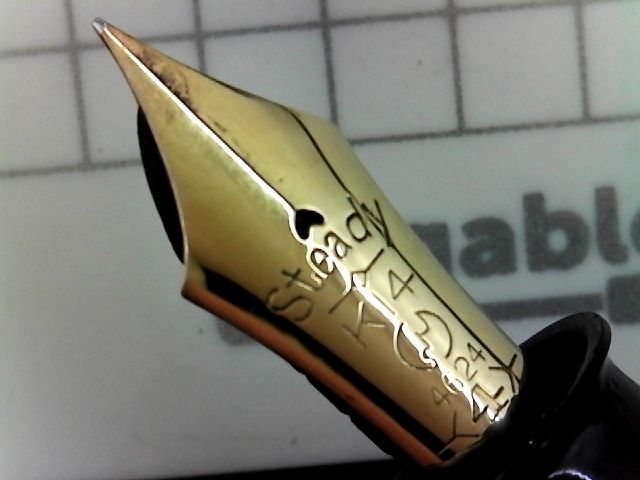 Steady ジャパニーズ シャットオフバルブ 14K : 万年筆おやじの