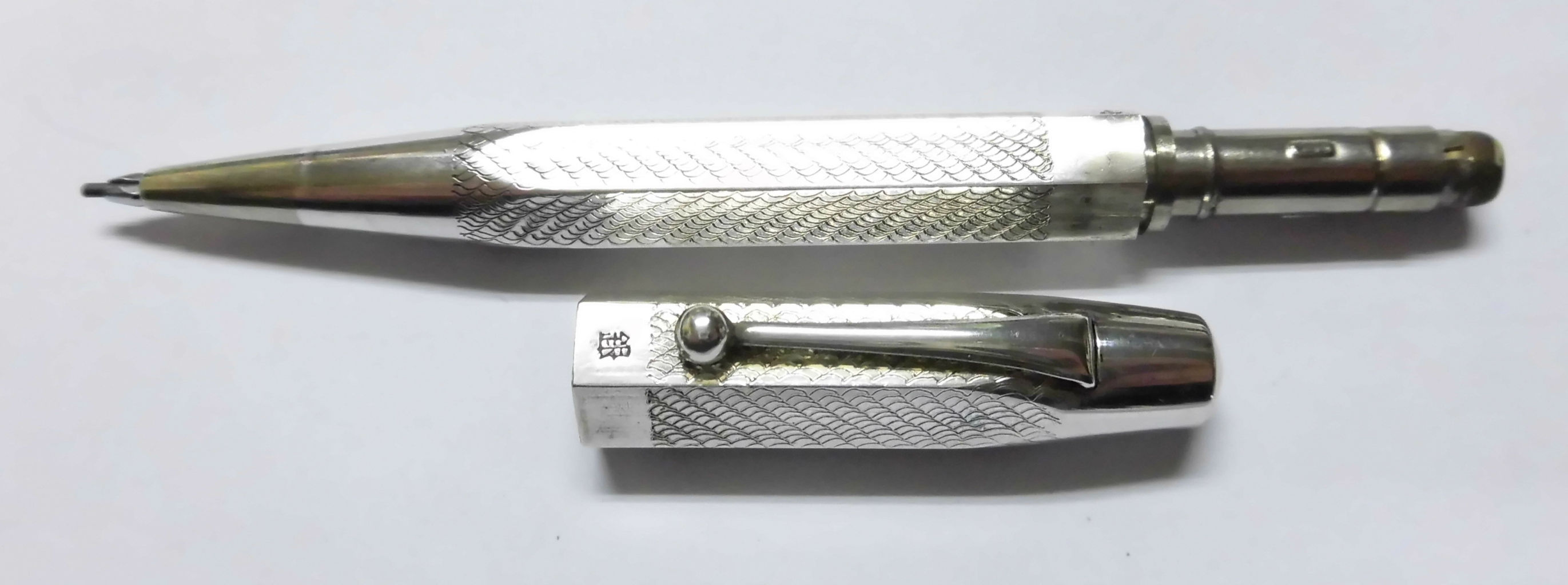無銘 銀製六角軸 ノック式 シャープペンシル : 万年筆おやじの備忘録