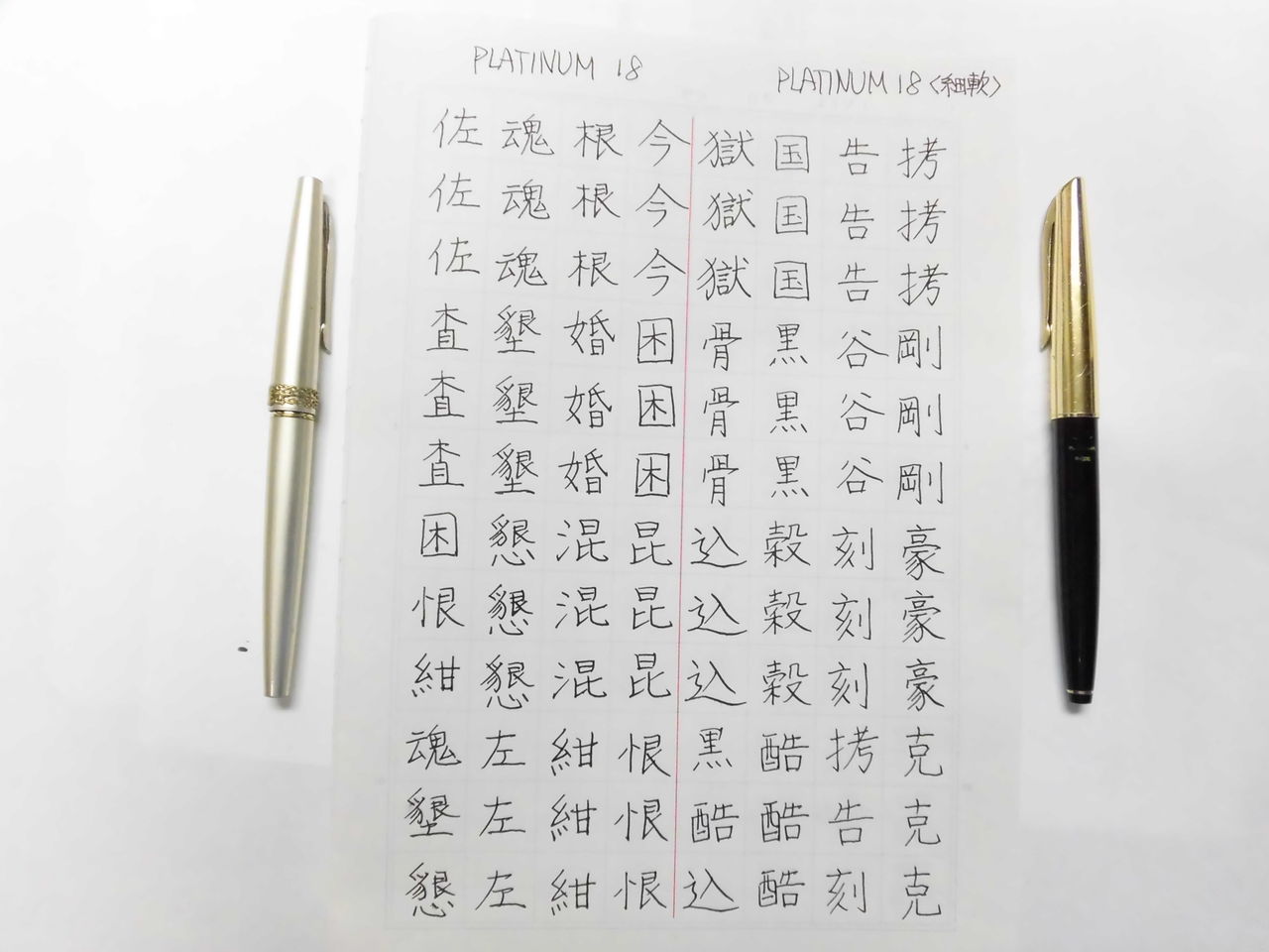 PLATINUM 18 P-300 <細軟> : 万年筆おやじの備忘録