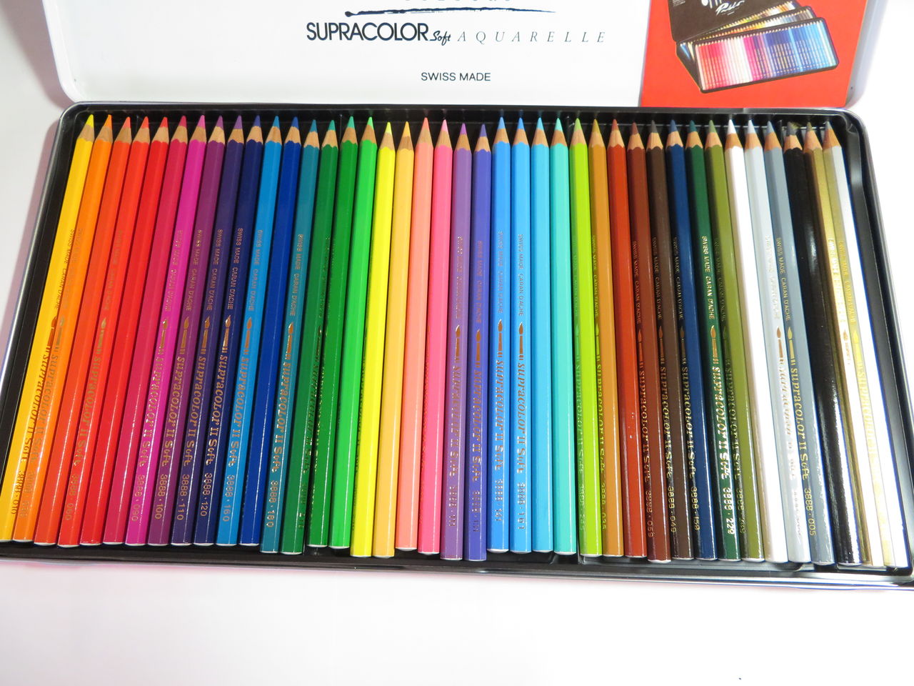 カランダッシュ 鉛筆 スプラカラーソフト 80色木箱入 3888-480 カランダッシュ スプラカラーソフト水溶色鉛筆 120色セット 3888-420