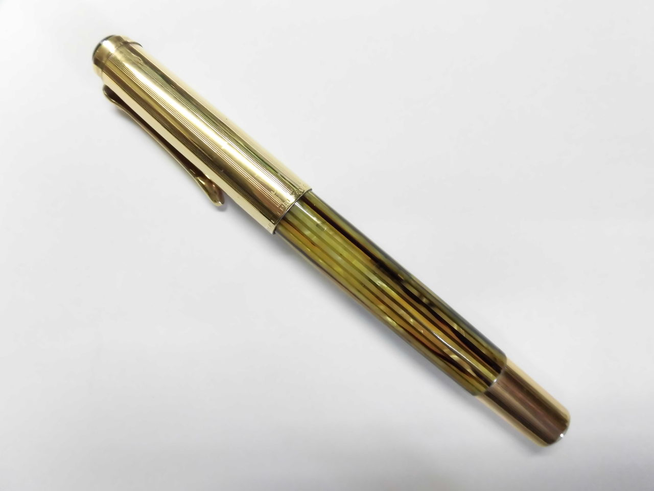 人気，人気セール PELIKAN 500 茶縞 OBペリカン 万年筆 ビンテージ