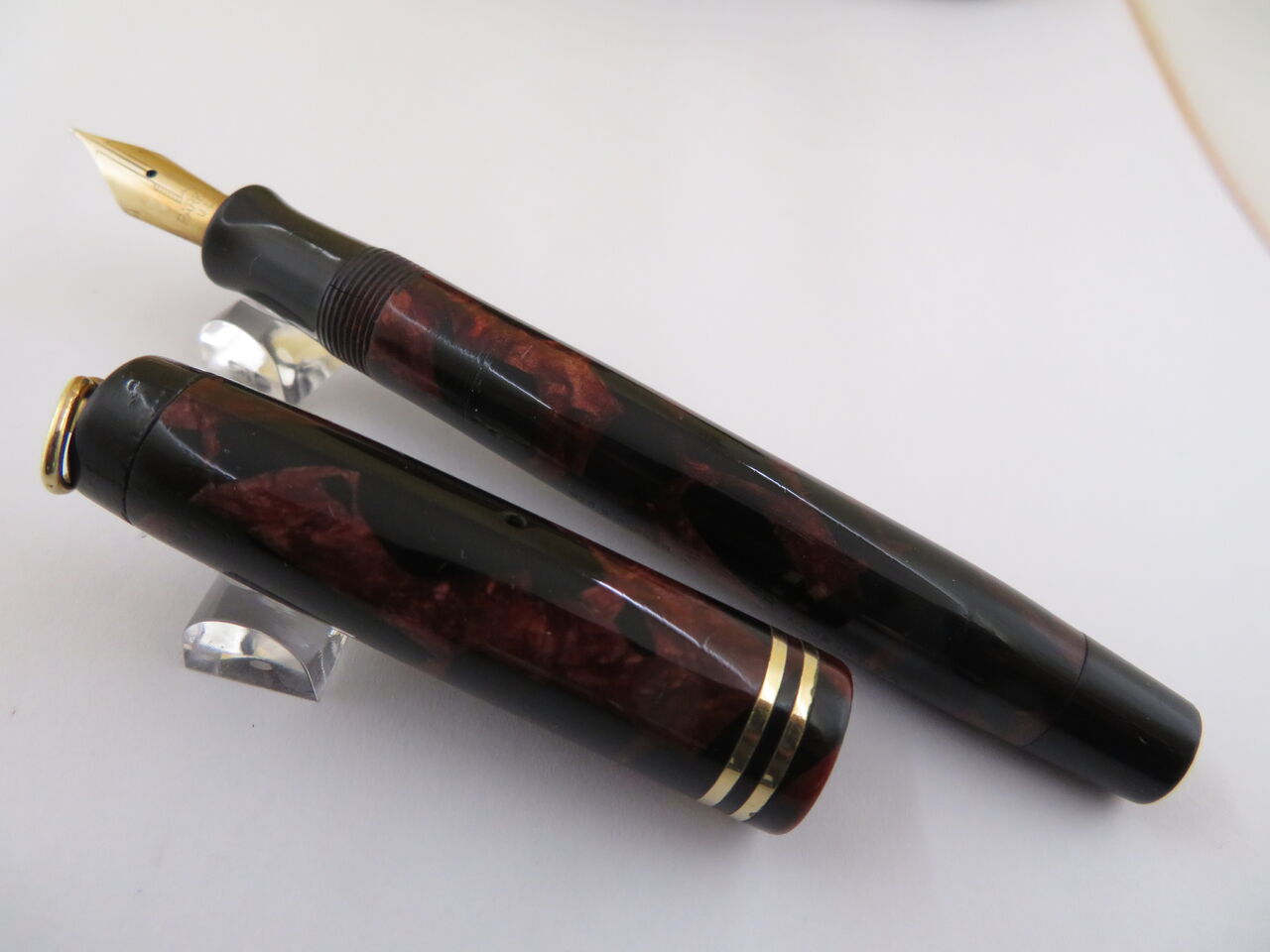 PARKER 赤黒マーブル ペンダントトップ 14Ct : 万年筆おやじの備忘録