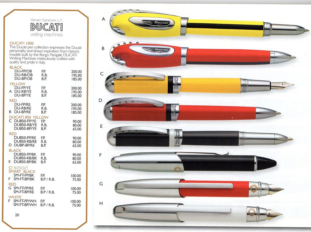 【DUCATI】 ドゥカティ 万年筆 DUCATI】 ドゥカティ 万年筆