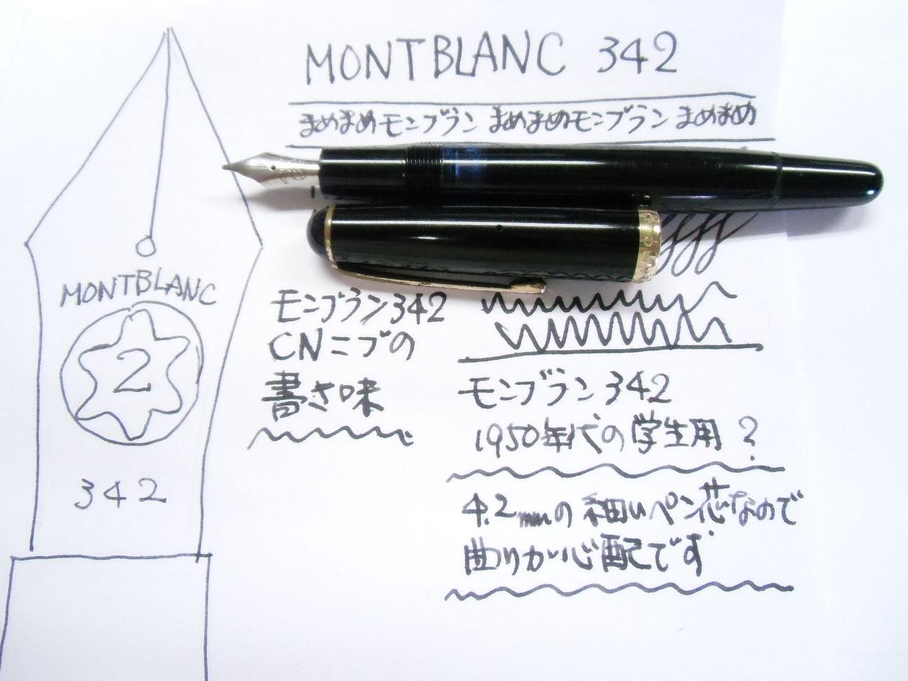 ビンテージ・モンブラン祭” MONTBLANC 342 ＜CN＞ : 万年筆
