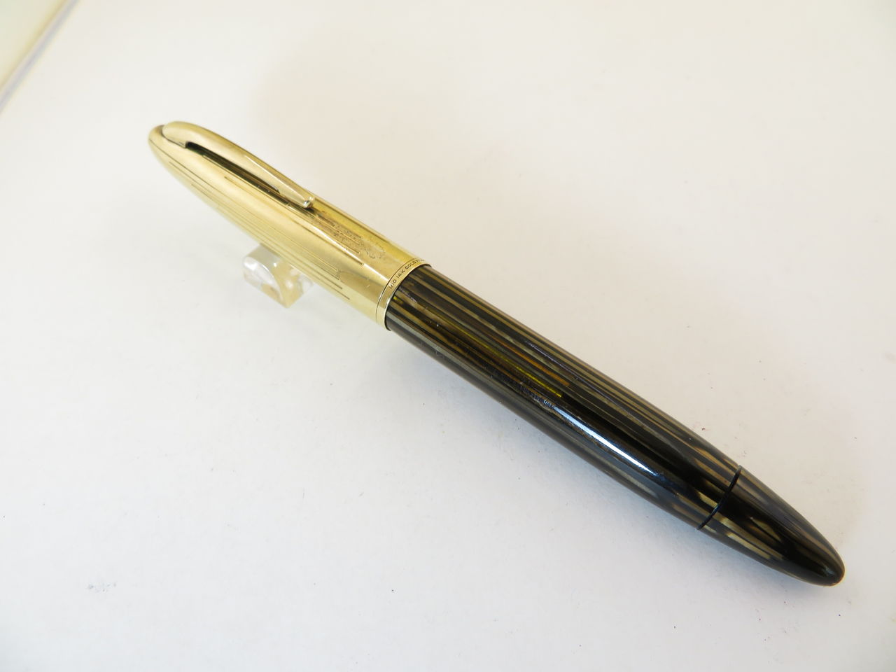 SHEAFFER 茶縞 金キャップ トライアンフ : 万年筆おやじの備忘録