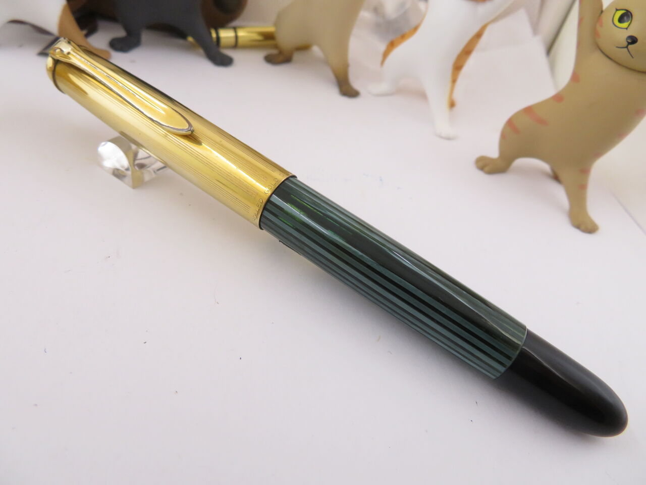 PELIKAN ＃500 緑縞 14C＜F＞ : 万年筆おやじの備忘録