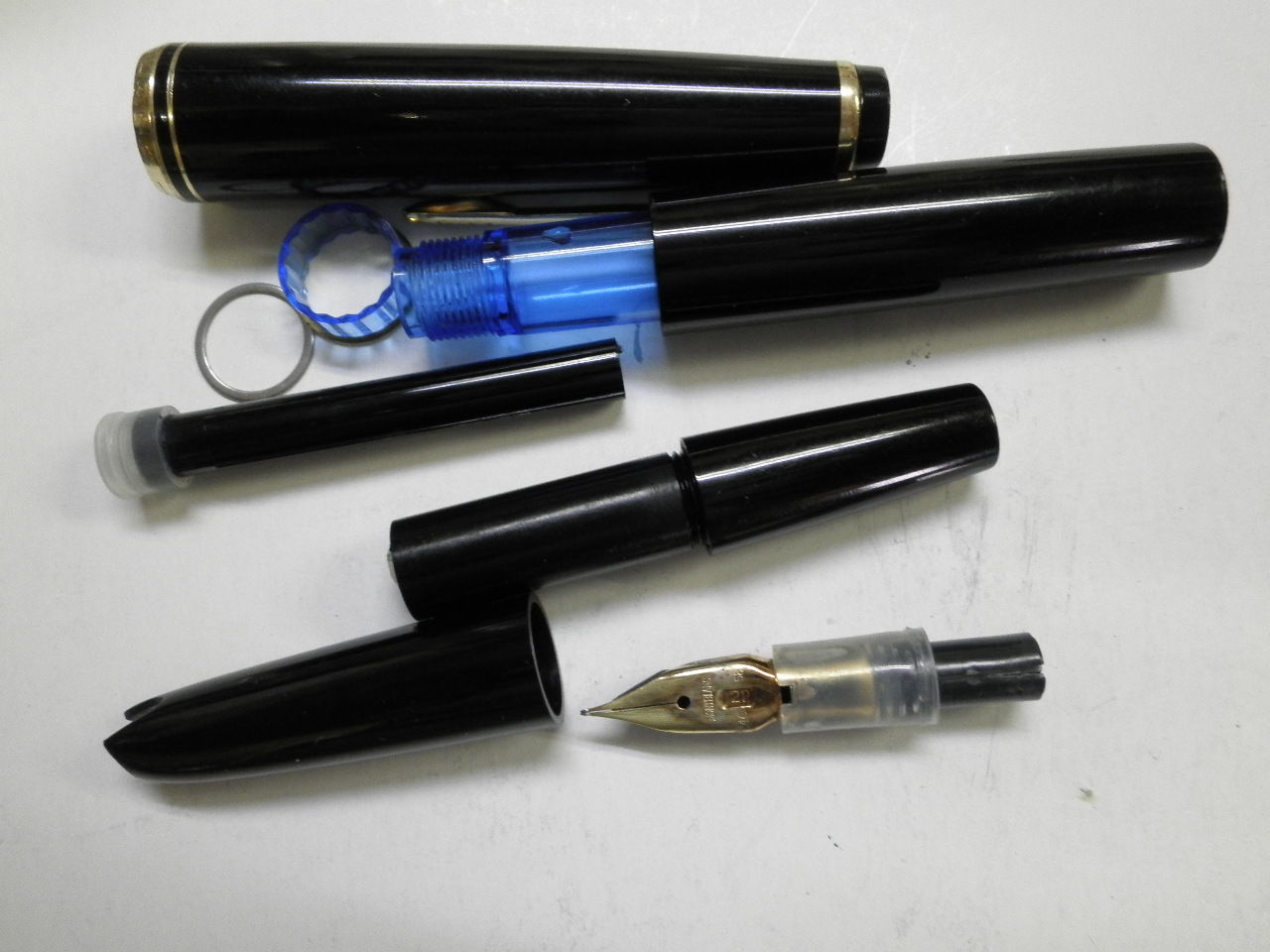 MONTBLANC/モンブラン/万年筆/№22/EF/ゴールド/ブラック/筆記