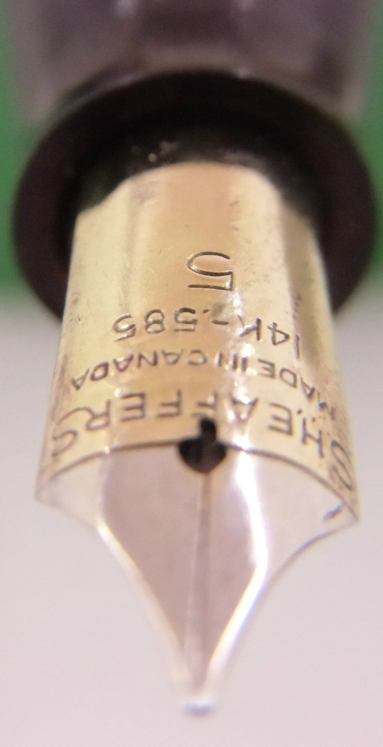SHEAFFER 14K-585 MADE IN CANADA : 万年筆おやじの備忘録