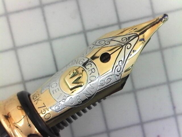 新品未使用 KING CROWN 18K 750 LONDON 1908 万年筆 l.jpg