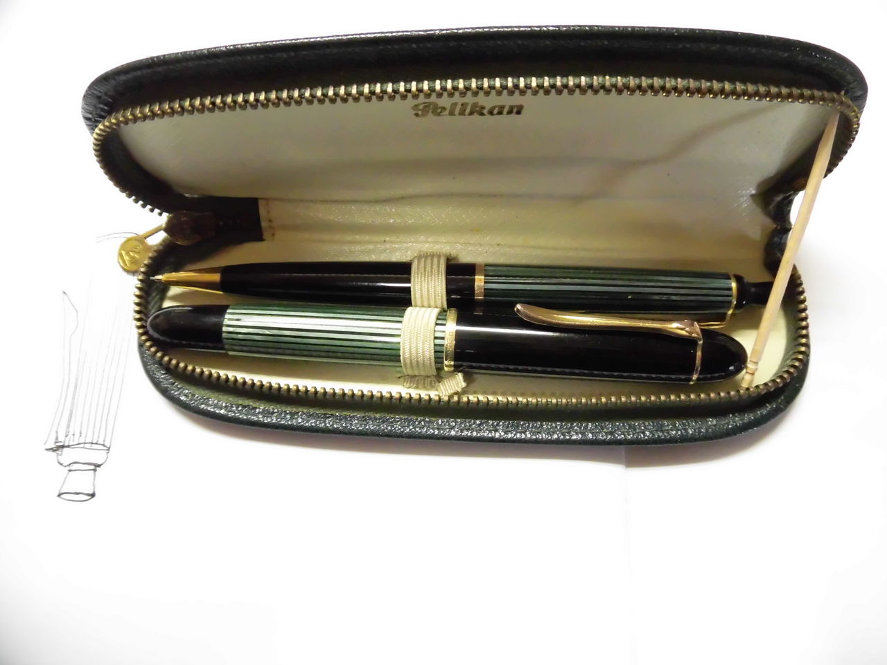 PELIKAN #350 MP 緑縞 : 万年筆おやじの備忘録