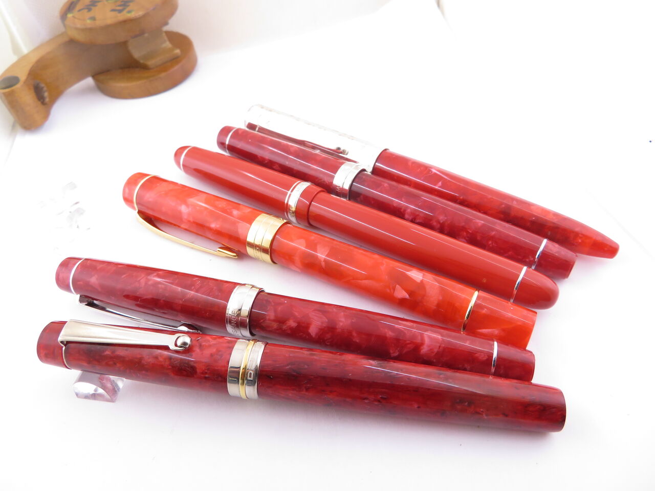 美品　DELTA ヴィンテージコレクション 赤 万年筆 デルタ／万年筆／ヴィンテージコレクション（赤）