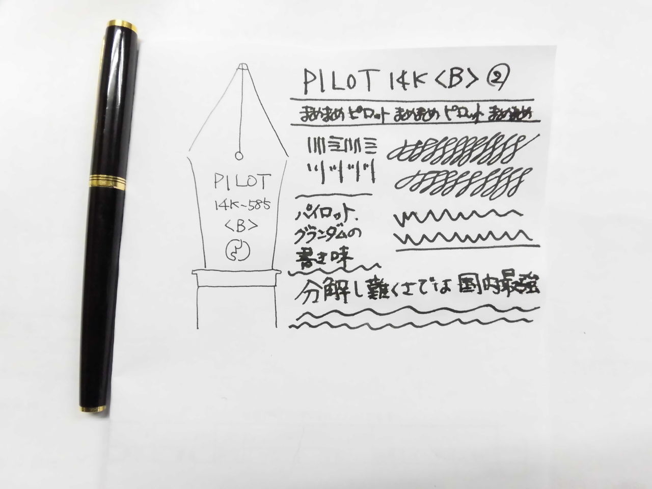 パイロットの航跡 : 文化を担って60年 万年筆グランダムのニブ(ペン先)付 パイロット グランダム ブラック - PEN-LAND(ペンランド)|新品