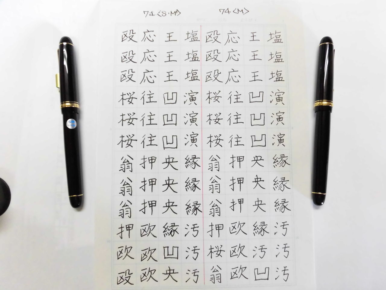 試筆のみ タグ付 1999年製 SMニブ 74 14金 万年筆 ケース付