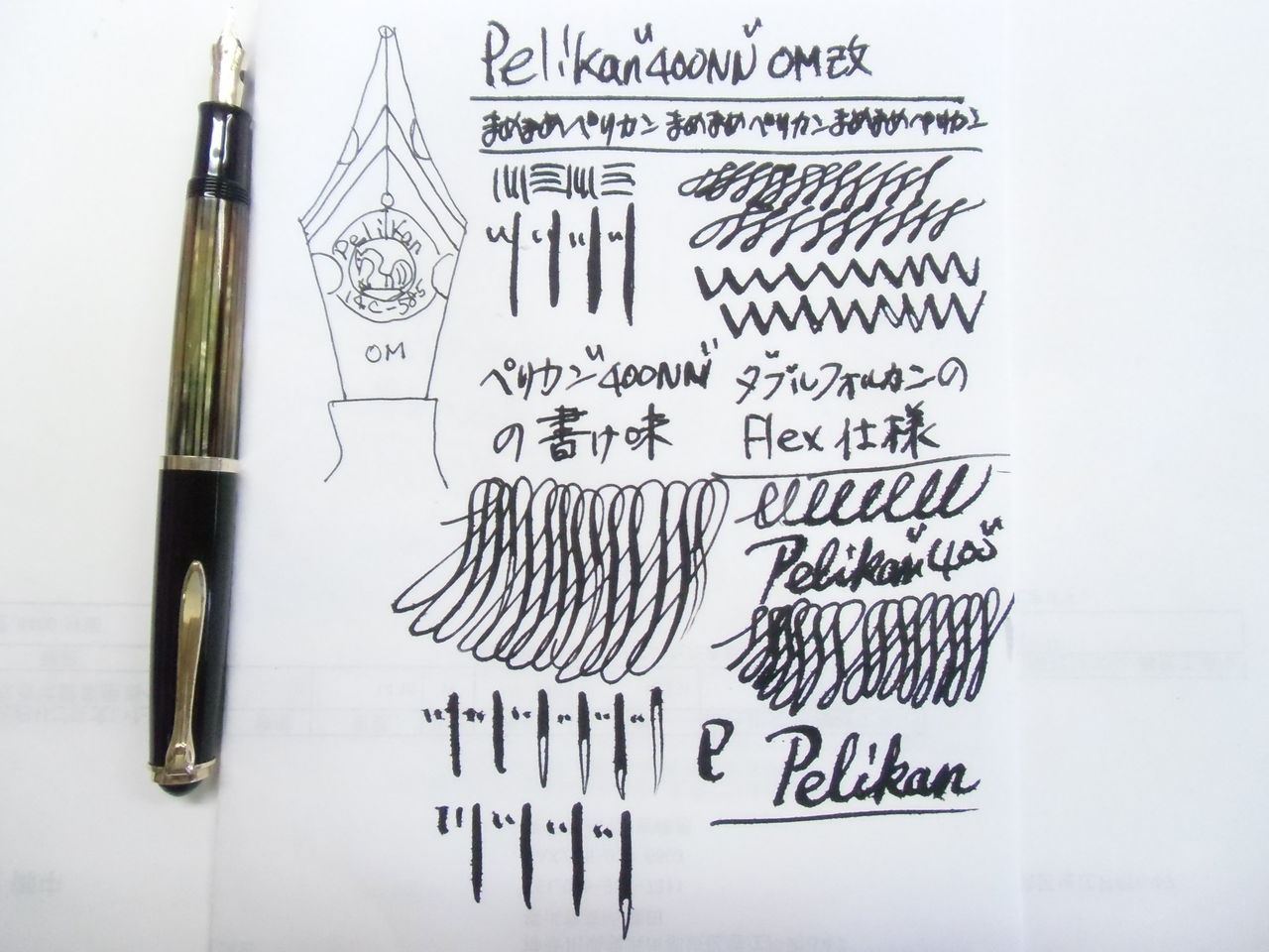 PELIKAN”400NN”ダブルフォルカン・FLEX仕様 : 万年筆
