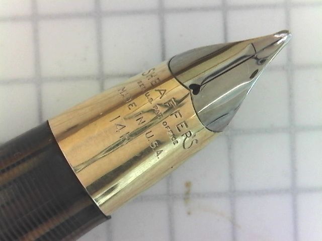 SHEAFFER 茶縞 金キャップ トライアンフ : 万年筆おやじの備忘録